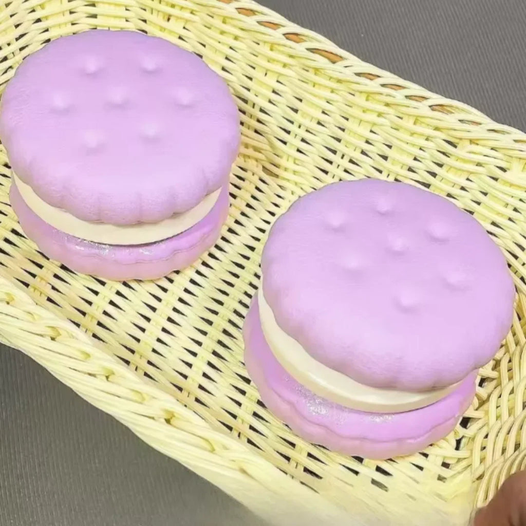 Squishy Simulated Cake Squeeze Toy Stress Relief Slow Rising Sensory Fidget Toys for Anxiety ADHD Autism Adults ASMR Fun