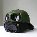 Aviator Baseball Cap – Unisex Summer Hat with Built-In Sunglasses