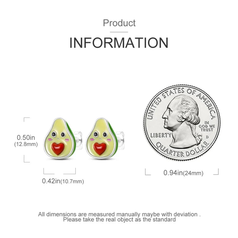Original 925 Sterling Silver Colorful Cute Animal Pet Stud Earrings For Women Collocation For Girlfriend Birthday Gift
