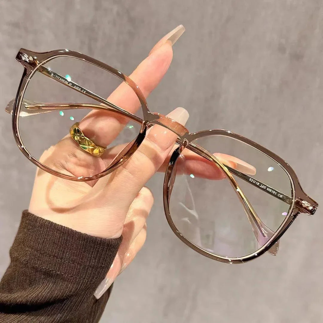 Women's Fashionable Reading Glasses Super Light and Versatile Anti-blue Light Glasses for Middle-aged and Elderly