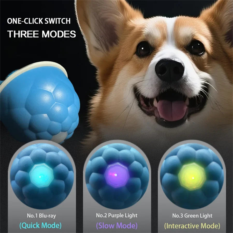 Intelligent Dog Toy Ball Electronic Interactive Cat Toy Usb Automatic Moving Bouncing Ball For Large Medium Dog Holiday Pet Gift