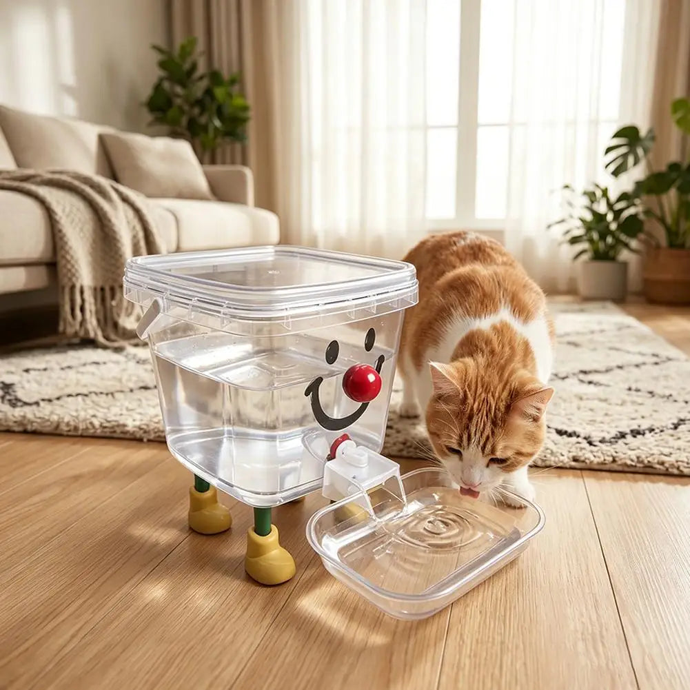 Pet Water Fountain Automatic Gravity Water Dispenser 3L Large Capacity Water Bowl for Cats Dogs Wireless Pet Drinker