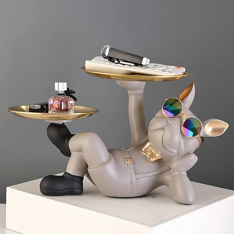 Home Decor Bulldog Animal Figurines Cool Dog Statue Sculpture Living  Study Room Bedroom Decor Interior Decoration Accessories