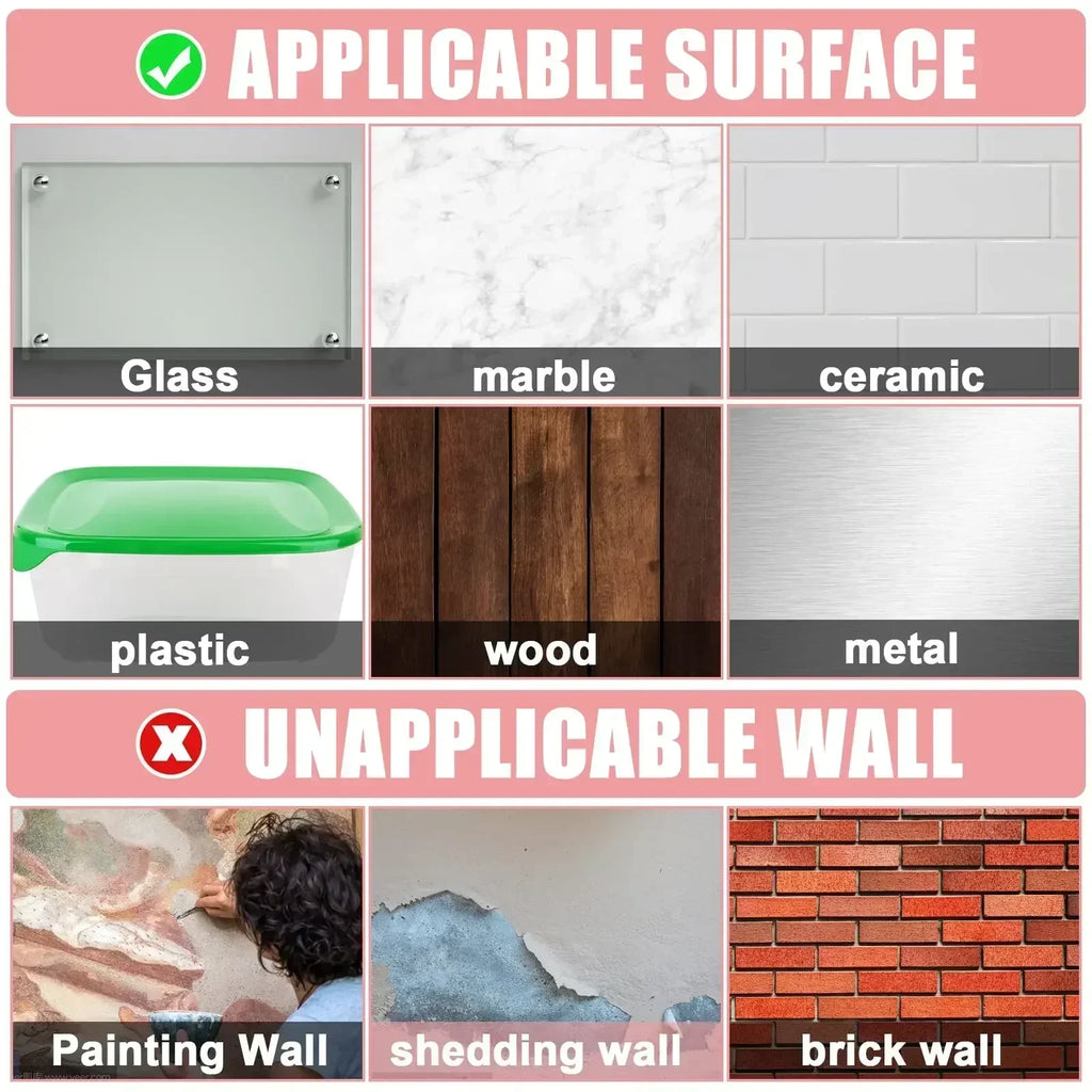 Reusable Double Sided Adhesive Tape Strong Adhesion Wall Sticker Sticky Balloon Traceless Poster Clear Nano Home Improvement