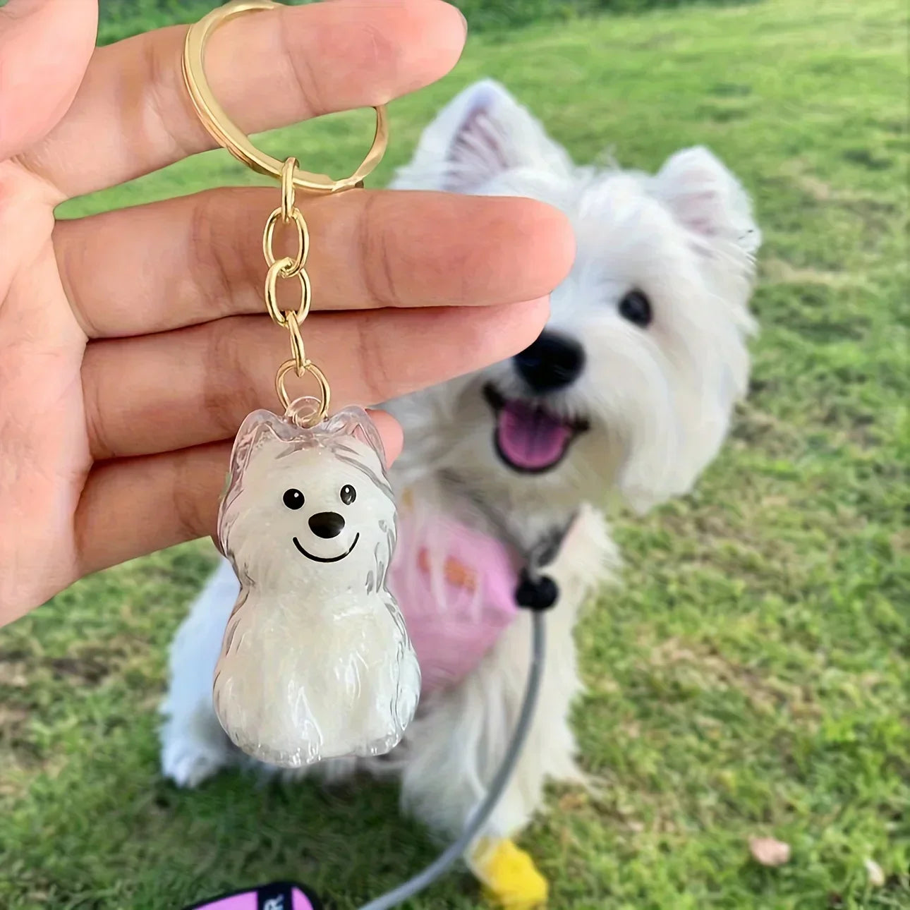 Dog Hair Storage Keychain Bottle Cute Dog Fur Keepsake Pendant Bag Charm Capsule Memorial Jewelry Home Accessories Gift for Pet