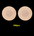 100Pcs Nipple Sticker Disposable Invisible Chest Sticker Non-woven Bra Breast Patch Bra-less Pasties Pad Nipple Cover Stickers