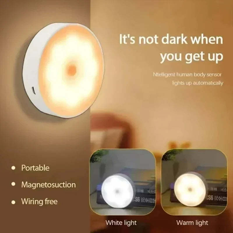 Rechargeable Motion Sensor Night Light,LED Closet Light,Cabinet Light,Wall Light for Kitchen,Bedroom,Bathroom,Hallway,Stairs