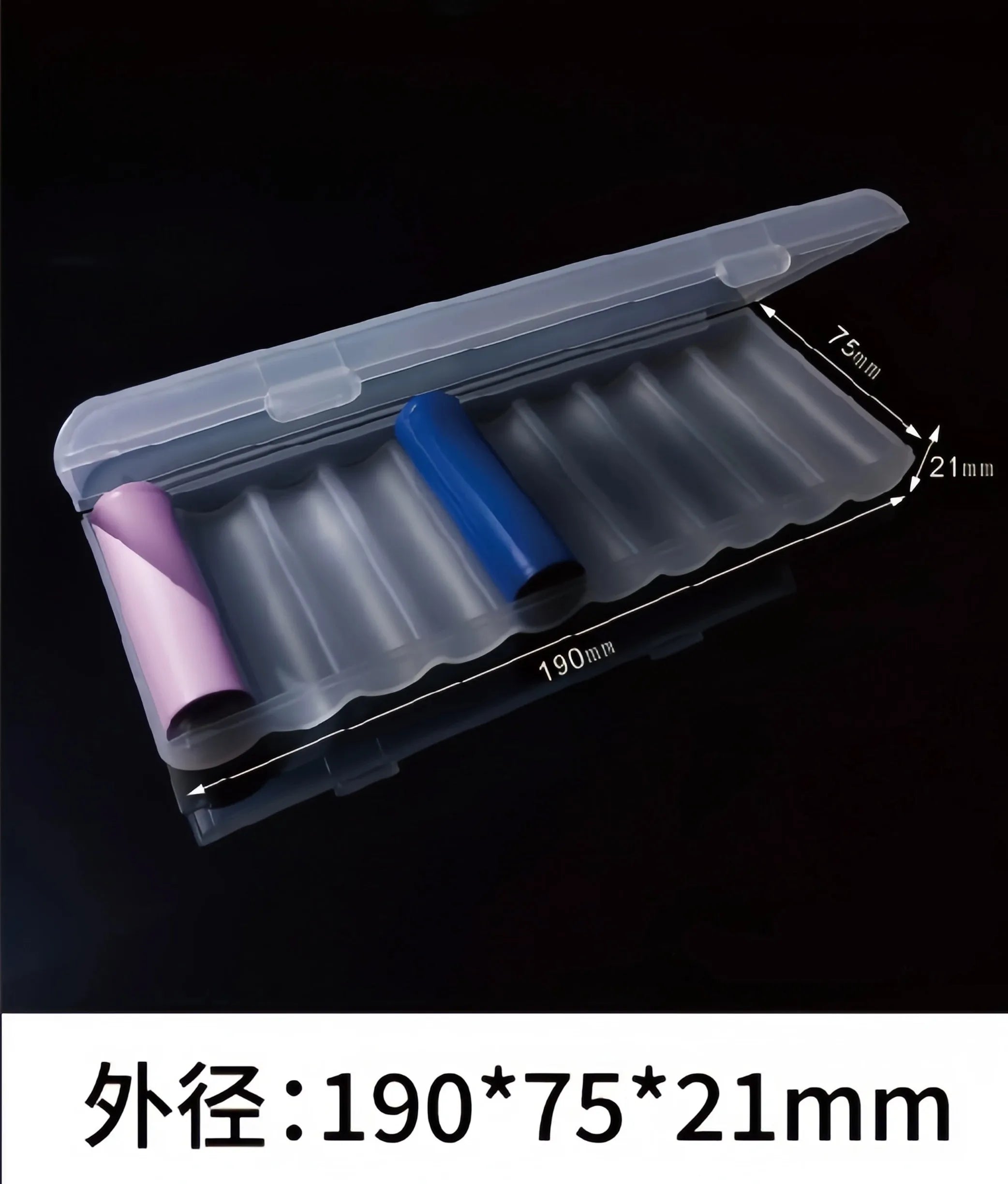 10 Slot Battery Storage Box Transparent 1PCS Battery Storage and Organizing Box for AAA/AA Plastic Battery Organizer Accessories