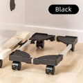 Double Layer PC Tower Stand, Mobile CPU Case Base with Universal Wheels, Heightening Storage Support Bracket for Computer Host