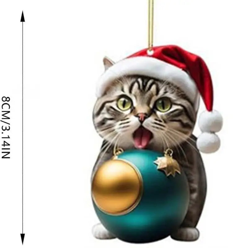 Cartoon Cute Dog Christmas Ornaments Fun Dachshund Dog Hanging Decoration Xmas Tree Graphic Design Pendant Home Car Decor