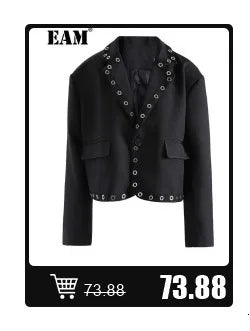 [EAM] Loose Fit Black Asymmetrical Big Size Sweatshirt New Turtleneck Long Sleeve Women Big Size Fashion Tide Spring 2026 OA869