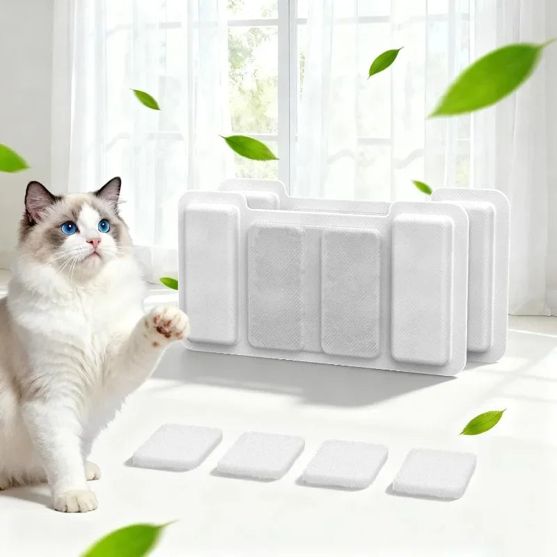15/30pcs Cat Water Fountain Filter- Suit for Cat Dog Pet Water Fountain Cat Fountain Filter Replacement For TY09/TY10(2.2L/3.2L)