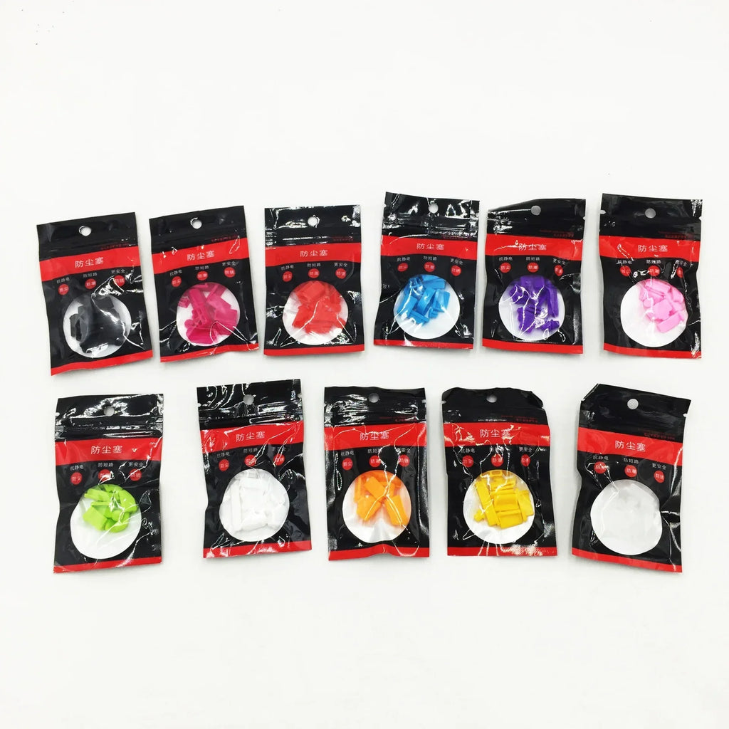 16Pcs/set Universal Anti Dustproof Notebook Port Plug Silicone Protector USB Elastic Laptop Computer Cover Stopper