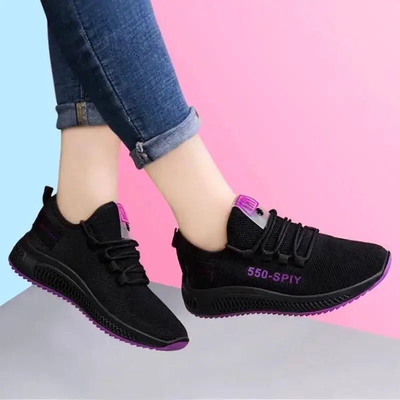 Tenis Feminino 2025 Autumn Hot Sale Women Flats for Outdoor Sneakers Air Mesh Walking Jogging Trainers Basket Chaussures Femme