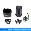 10.8V 12V Screwdriver Drill Battery Case Box with 18650 Hoder Brackets 3S 30A BMS Board for Shura Shrika Replace Use