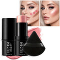 1PC Soft Rosy Color Blush Stick,Creamy Face Makeup,Waterproof,Natural Radiant Glow Finish, Lightweight Cheek,For Daily Makeup,