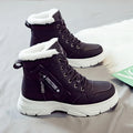Insulated Women's Winter Ankle Boots with Thick Sole Traction