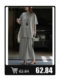 [EAM] Loose Fit Black Asymmetrical Big Size Sweatshirt New Turtleneck Long Sleeve Women Big Size Fashion Tide Spring 2026 OA869