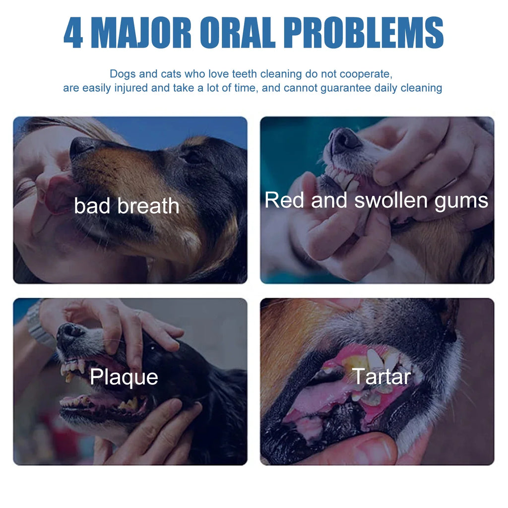 Pet Oral Tartar Remover Spray Deep Clenaing Yellow Teeth Eliminate Bad Breath Fresh Breath Whitening Teeth Pet Oral Foam Cleaner