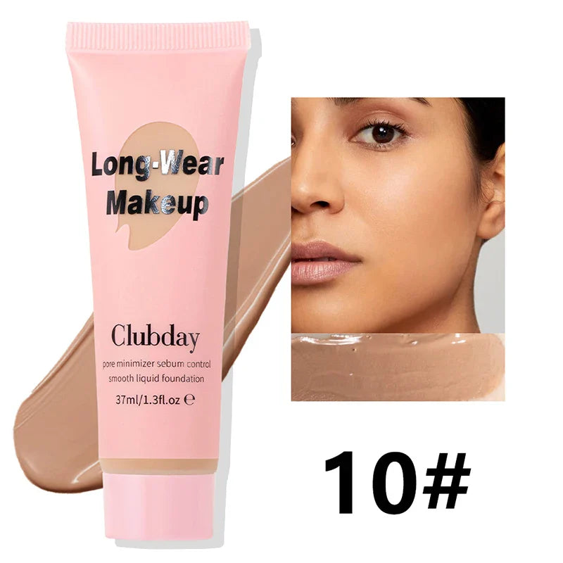 High Coverage Liquid Foundation BB Cream Primer Waterproof Lasting Concealer Corrector Base Facial Korean Makeup Women Cosmetics