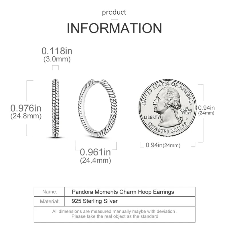 Genuine 925 Sterling Silver Love Feather Earrings Fit Original Charms Hoop For Women Girls Stud Earring Fine Jewelry Gifts