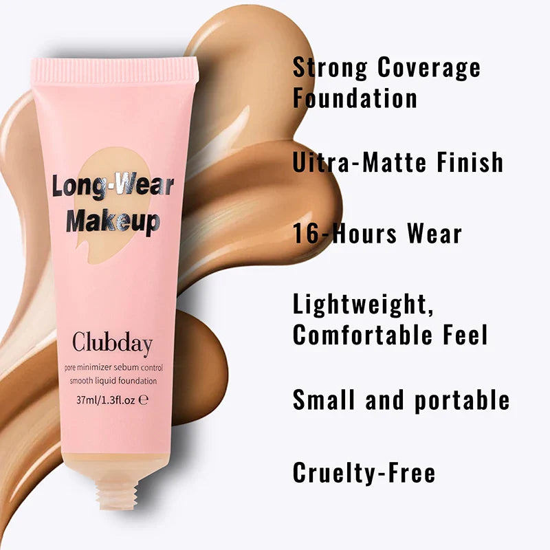 High Coverage Liquid Foundation BB Cream Primer Waterproof Lasting Concealer Corrector Base Facial Korean Makeup Women Cosmetics