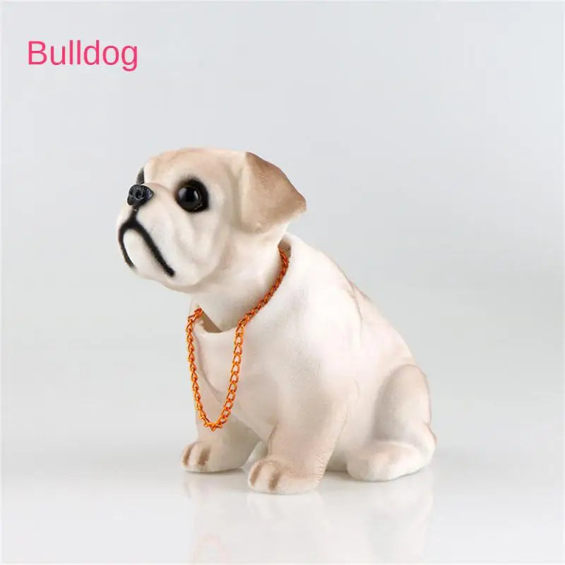 Car Ornament Shaking Dog Nodding Puppy Doll Cute Auto Dashboard Interior Decoration Shakes Head Bobblehead Dog Home Furnishings