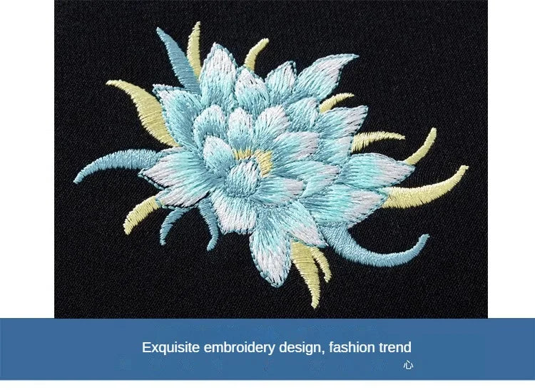 Vintage Hoodies Men Dragon Embroidery Hoodies Women Hip Hop Hooded Sweatshirt Chinese Streetwear Hoody Cotton Fleece Pullover