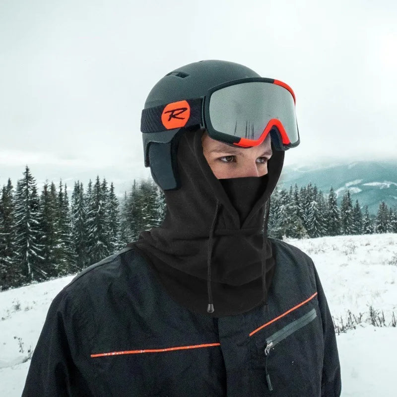 Thermal Fleece Balaclava Hat Hooded Neck Warmer Cycling Face Mask Outdoor Winter Skiing Sport Face Mask Men Cycling Masked Caps