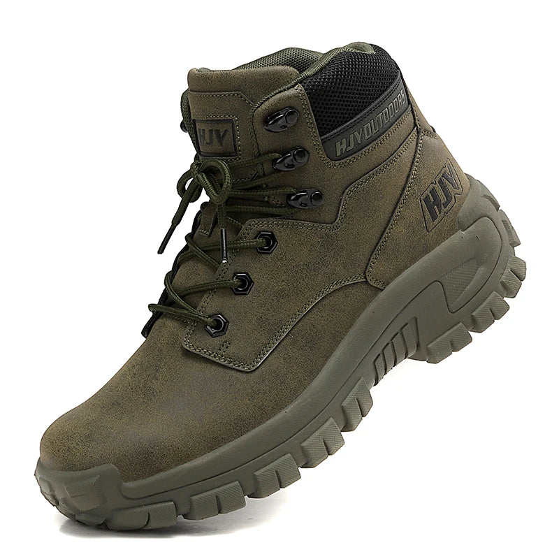 New Men's Boots Fashion Outdoor Boots Breathable Hiking Boots Autumn Shoes Sneakers Lightweight Non-slip Men Desert Ankle Boots
