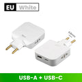 180° Rotatable Travel EU Extension Socket 3-in-1 Universal Power Converter European Standard Wireless Outlet Adapter 250V 2500W