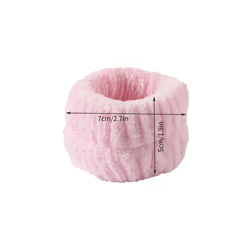 3Pcs/set Makeup Headband Puffy Sponge Spa Head Bands for Women Girls Washing Face Skincare Yoga Facial Mask Sports Hair Headband