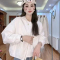Korean Version Simple Women's Round Neck Solid Color Short Coat 2026 Spring New Female Casual Loose Jacket Joker Little Overwear