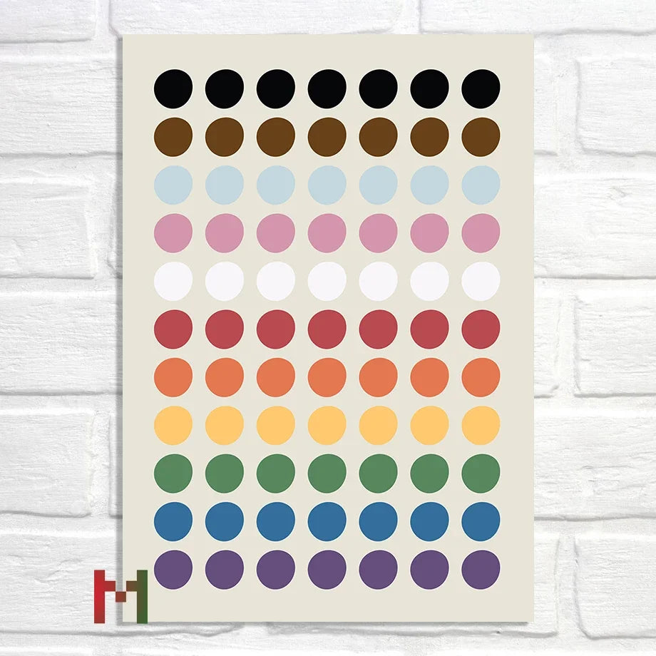 Abstract Pride Art Canvas Print Wall Decor LGBT Home Art