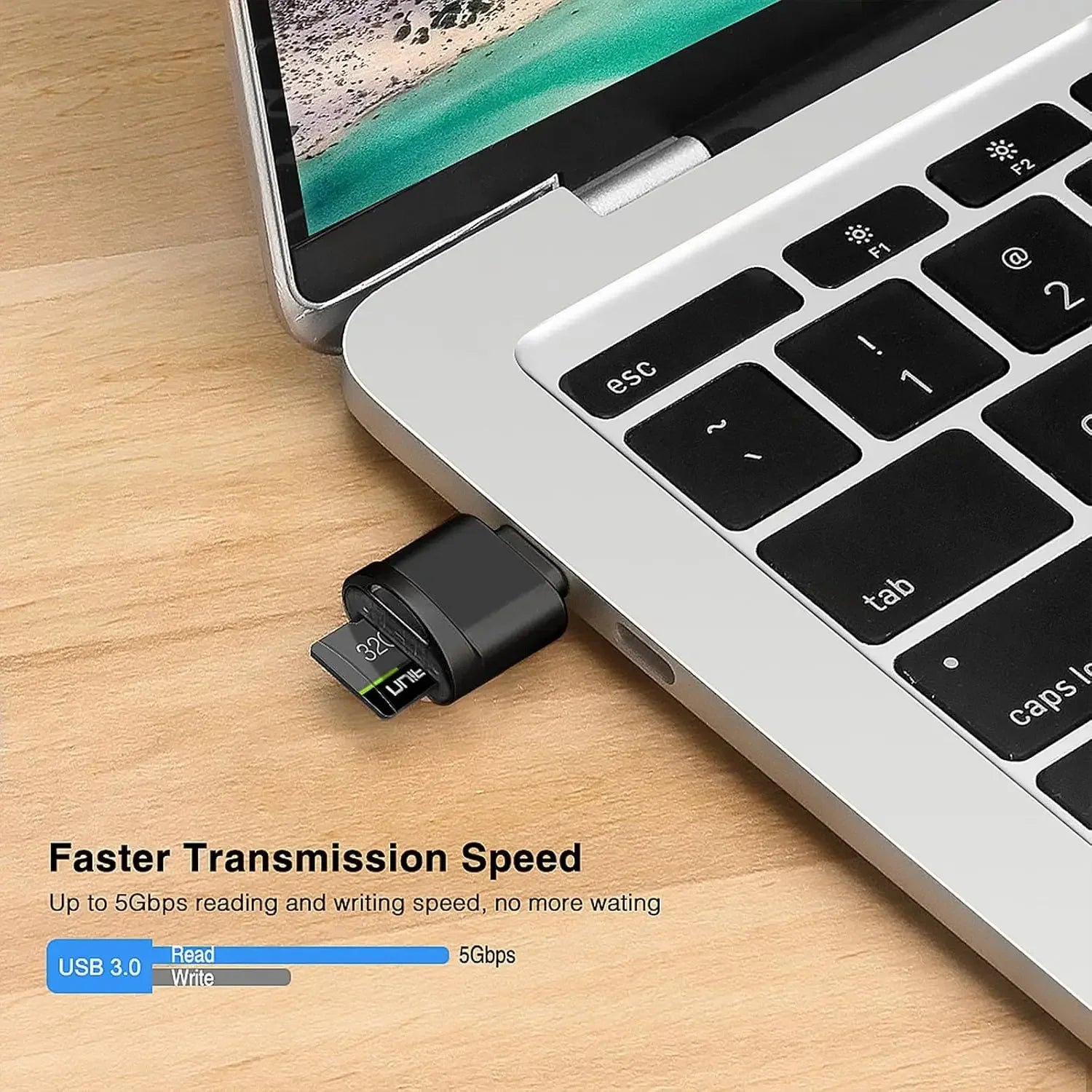 Mini Type-C to SD Micro SD TF Card Reader Memory Card, Suitable for Samsung Huawei Xiaomi, Aluminum Alloy Card Reader