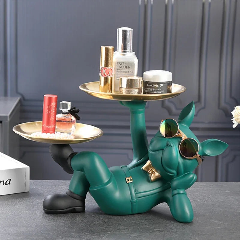 Home Decor Bulldog Animal Figurines Cool Dog Statue Sculpture Living  Study Room Bedroom Decor Interior Decoration Accessories