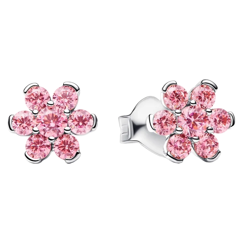 2026 Latest 925 Silver Exquisite Rose Gold Charm Earrings Personalized Pendant Beads, Fashionable Birthday Gift Gifts