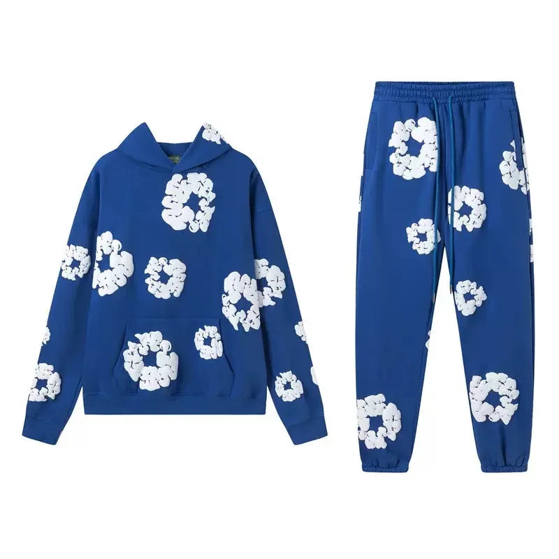 DENIM TEARS Foam Cotton Printed Hoodie