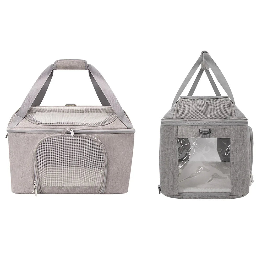 Pet Backpack Breathable Cat Carrier Bag Travel Airline Approved Transport Bag For Small Dogs and Cats