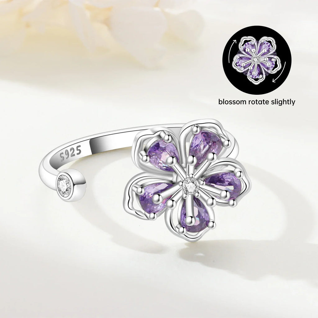 Original 925 Sterling Silver Open Ring Exquisite Panda Dolphin Adjustable Ring Original Daily Fine Jewelry Women Birthday Gifts
