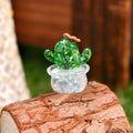 Creative Simulation Cactus  Plant Decor Transparent Fleshy Car Computer Decoration Ornaments Decorative Crafts Home Accessories
