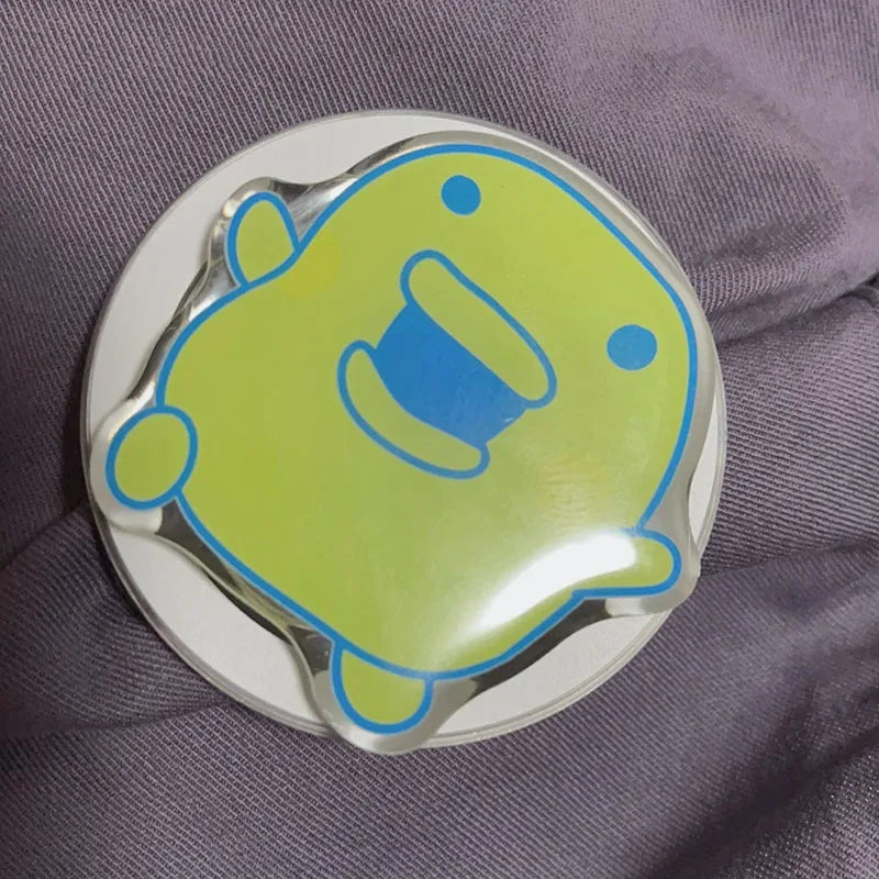 Kawaii Tamagotchi Family Magnetic Phone Stand With Retractable Airbag Strong Absorption Portable Anti-Fall Desktop Support Gifts