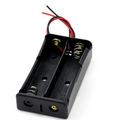 Black Plastic Battery Storage Case DIY Holder 1X 2X 3X 4X 18650 Battery Box with Wire Lead Pin for Electronics 18650 Battery Con