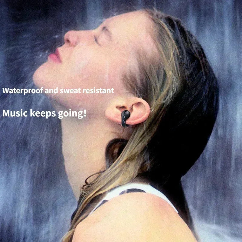T75 Bluetooth headset 5.3 wireless bone conduction headset clip-on music sports game headset apply to smartphones