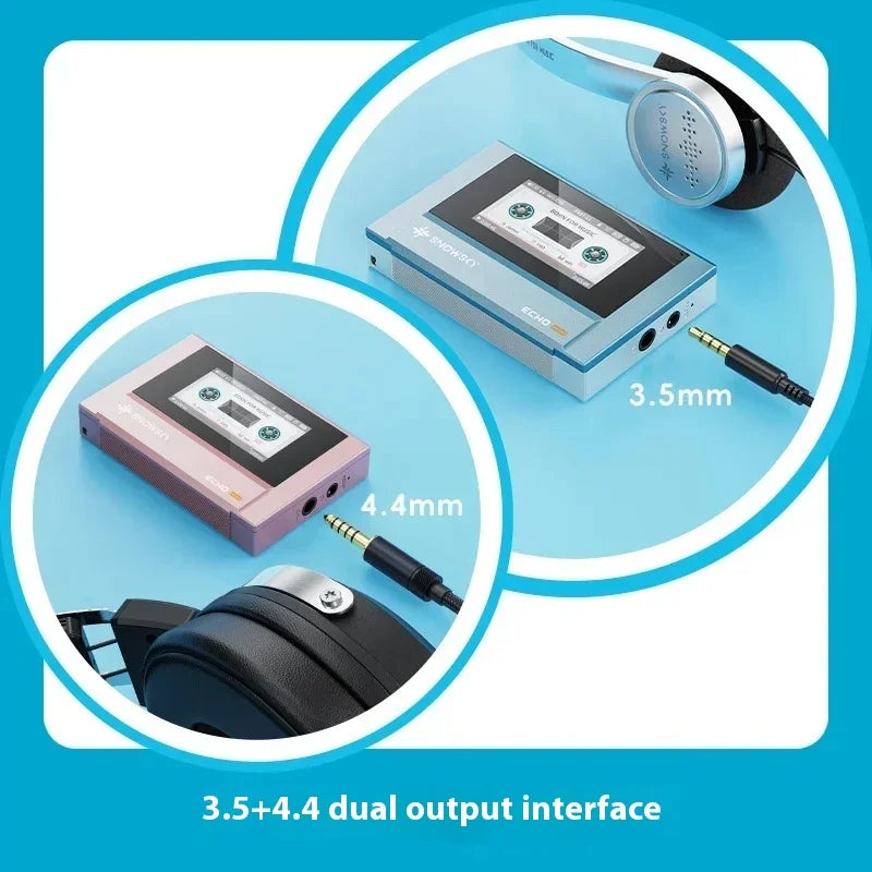 Fiio Snowsky Echo Mini Wireless Bluetooth MP3 Player 8GB Retro Portable Walkman Custom Support DSD Music Gift