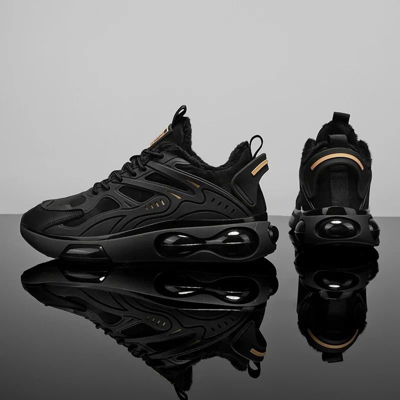 Couples casual sports shoes autumn winter warm plush cotton shoes Men Women fashion outdoor soft sole light racing running shoes