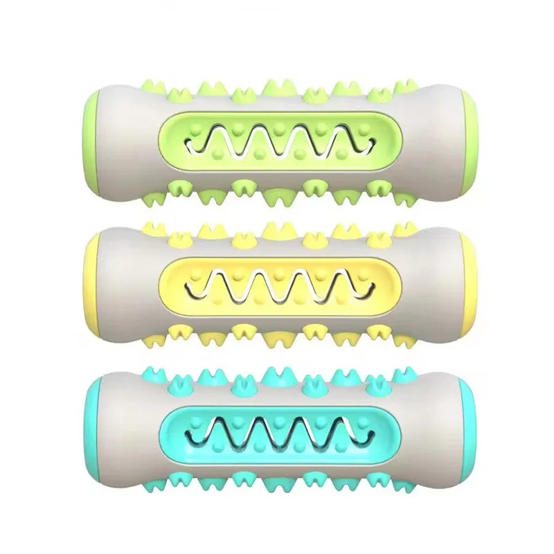 Dog Chew Bone Toy Molar Stick Teeth Cleaning Leak Food Design Self Play Interactive Pet Toy For All Breeds Dogs Relieve Boredom