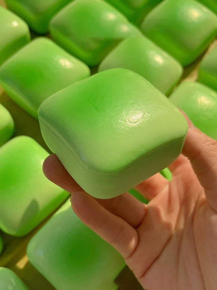 Squishy Simulated Square Bread Squeeze Toy Stress Relief Slow Rising Small Toast Sensory Fidget Toys for Anxiety ADHD Kids Adult