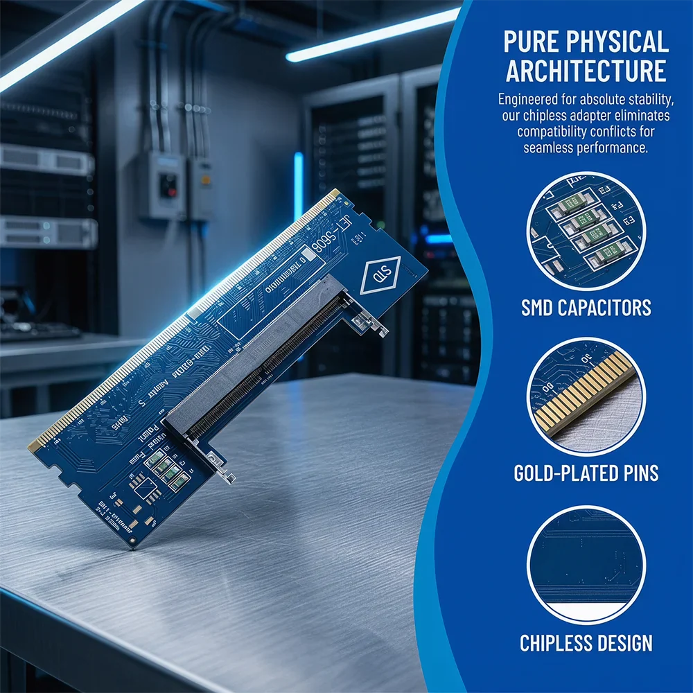 DDR3 DDR4 DDR5 Memory Test Adapter Card Laptop Computer RAM to Desktop Motherboard Converter  Stable Memory Test Transfer Card