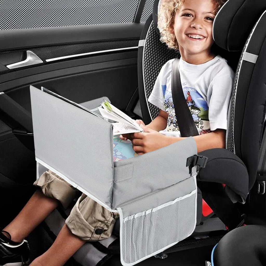 Kids Car Seat Tray Stable Traveling Tray Versatile Car Seat Tray Detachable Car Seat Table Trays Airplane Lap Desk Organizer